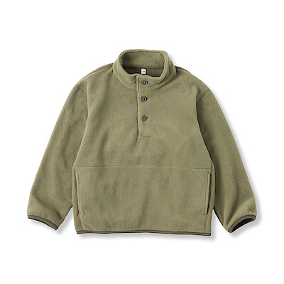 キッズ　素材に還るフリースプルオーバー
