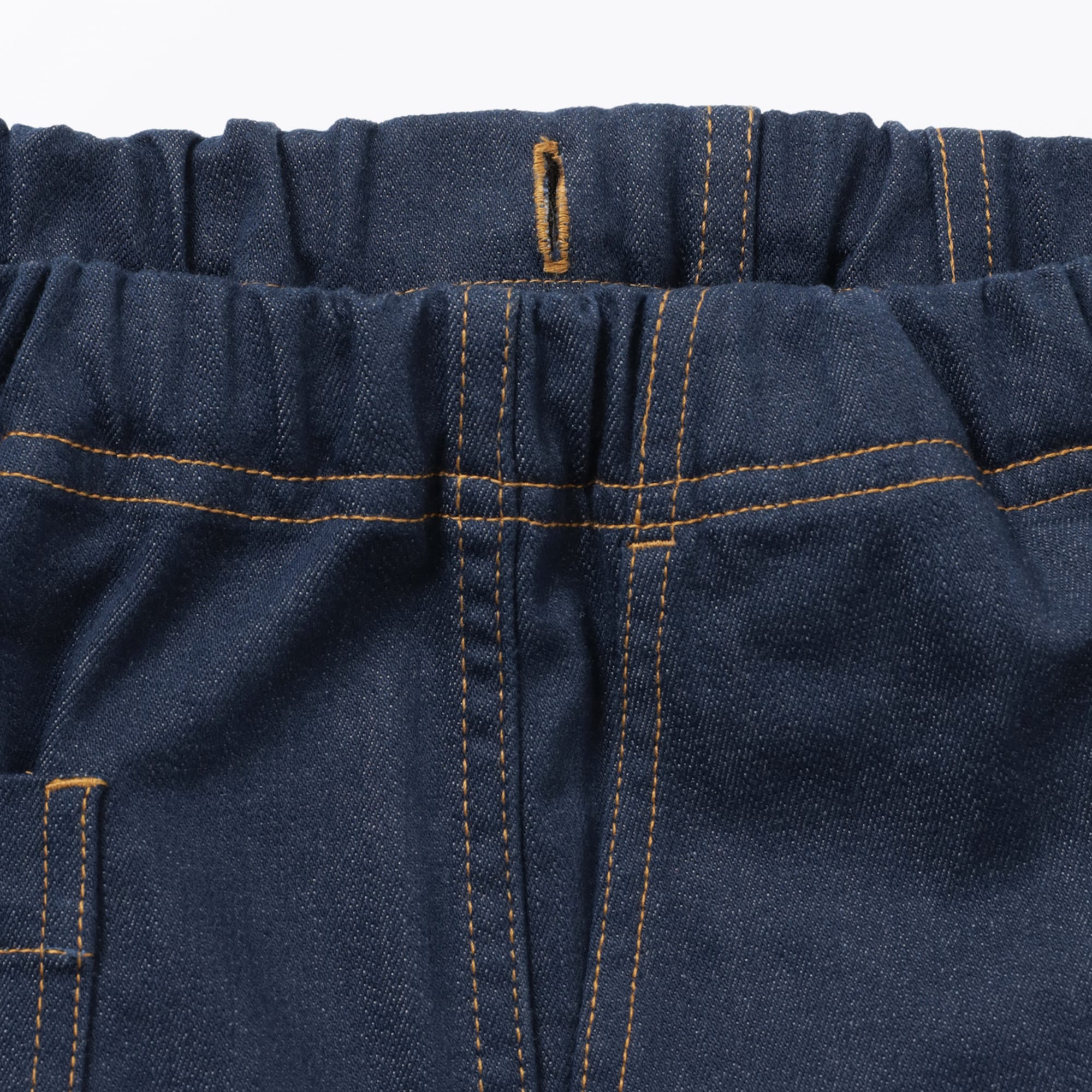 キッズ　ストレッチデニム調　ルーズフィットパンツ