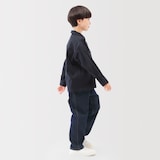 キッズ　ストレッチデニム調　ルーズフィットパンツ