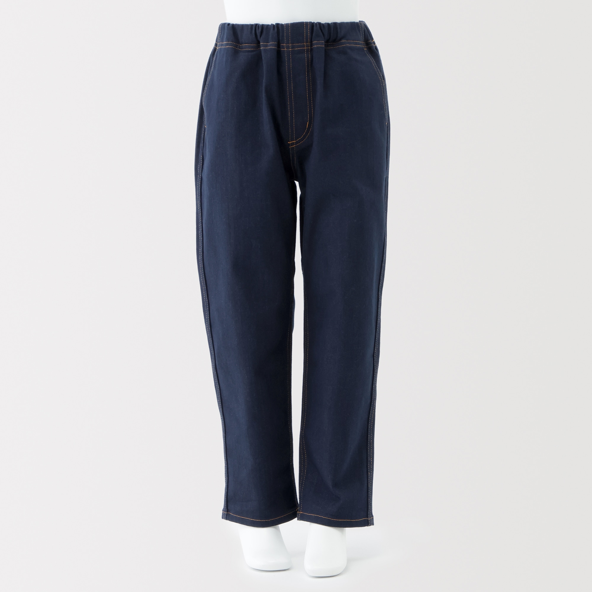 キッズ　ストレッチデニム調　ルーズフィットパンツ