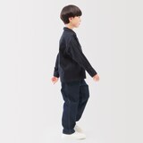 キッズ　ストレッチデニム調　ルーズフィットパンツ