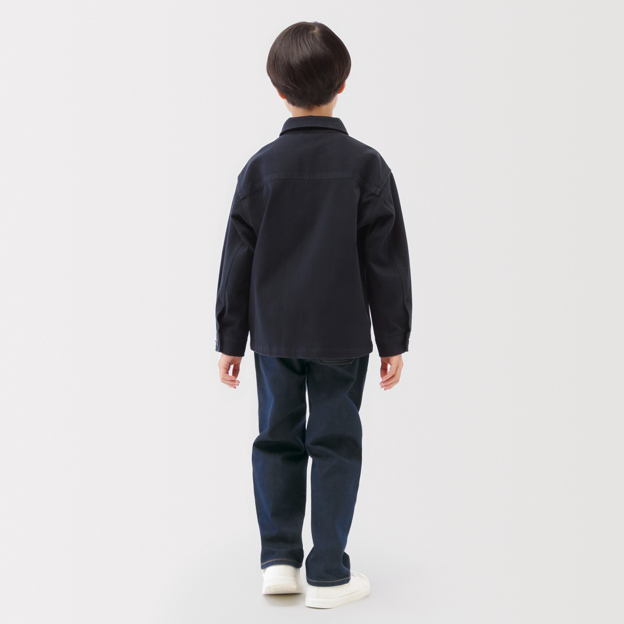 キッズ　ストレッチデニム調　ルーズフィットパンツ