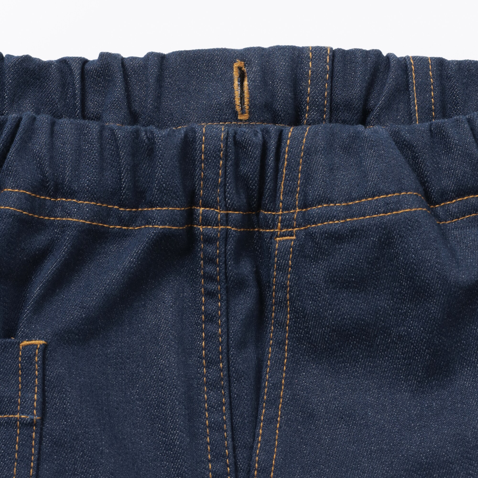 キッズ　ストレッチデニム調　ルーズフィットパンツ