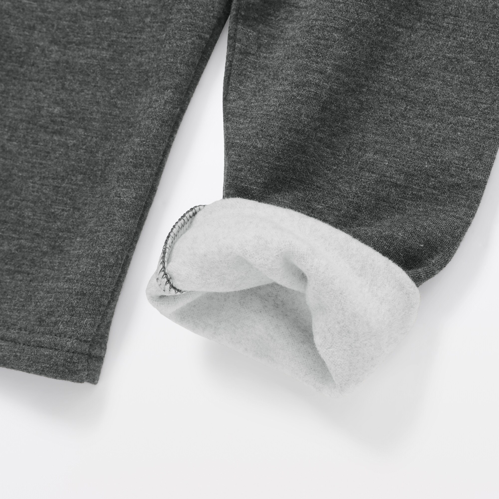 ベビー　おなかすっぽりストレッチ裏フリースパンツ