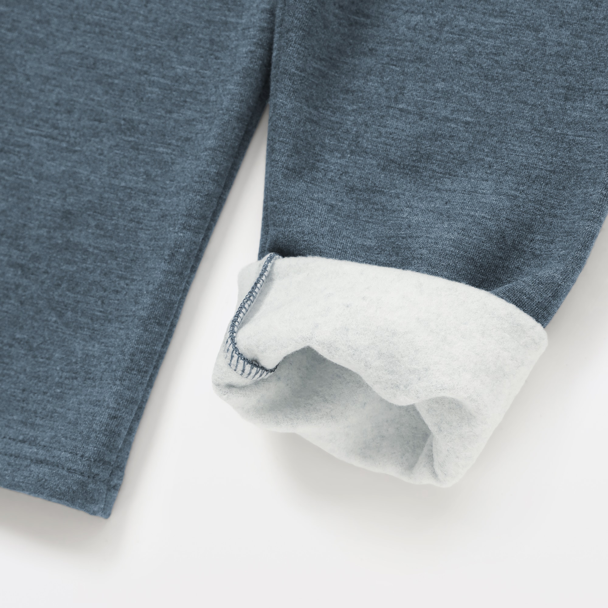 ベビー　おなかすっぽりストレッチ裏フリースパンツ