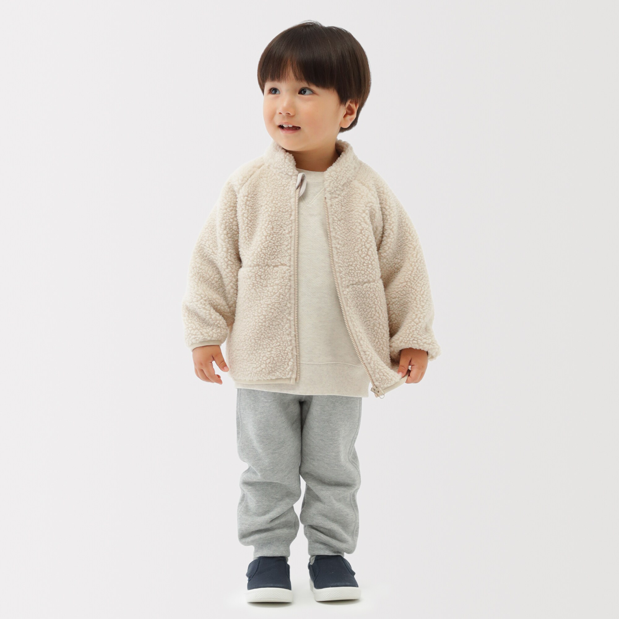 ベビー ボアフリースジャケット | 無印良品