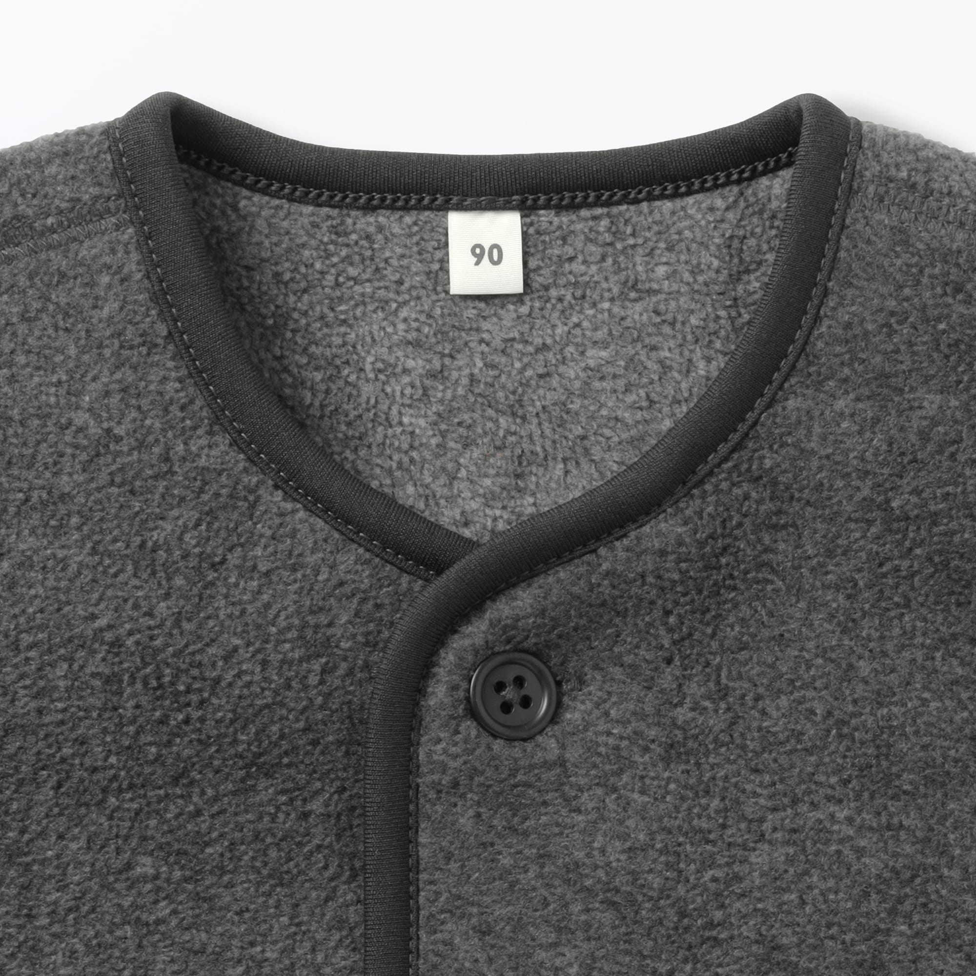 ベビー　素材に還るフリースカーディガン