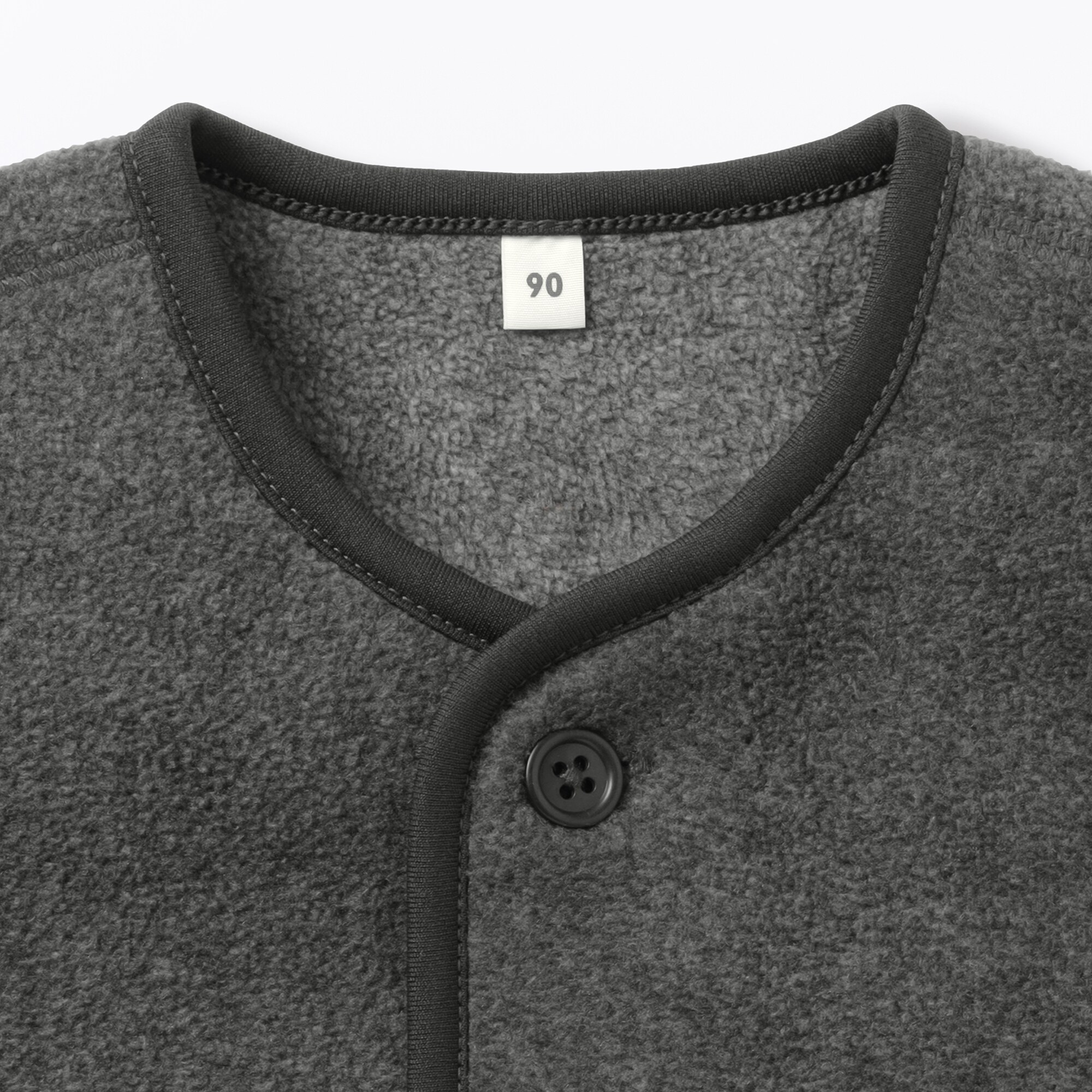 ベビー　素材に還るフリースカーディガン