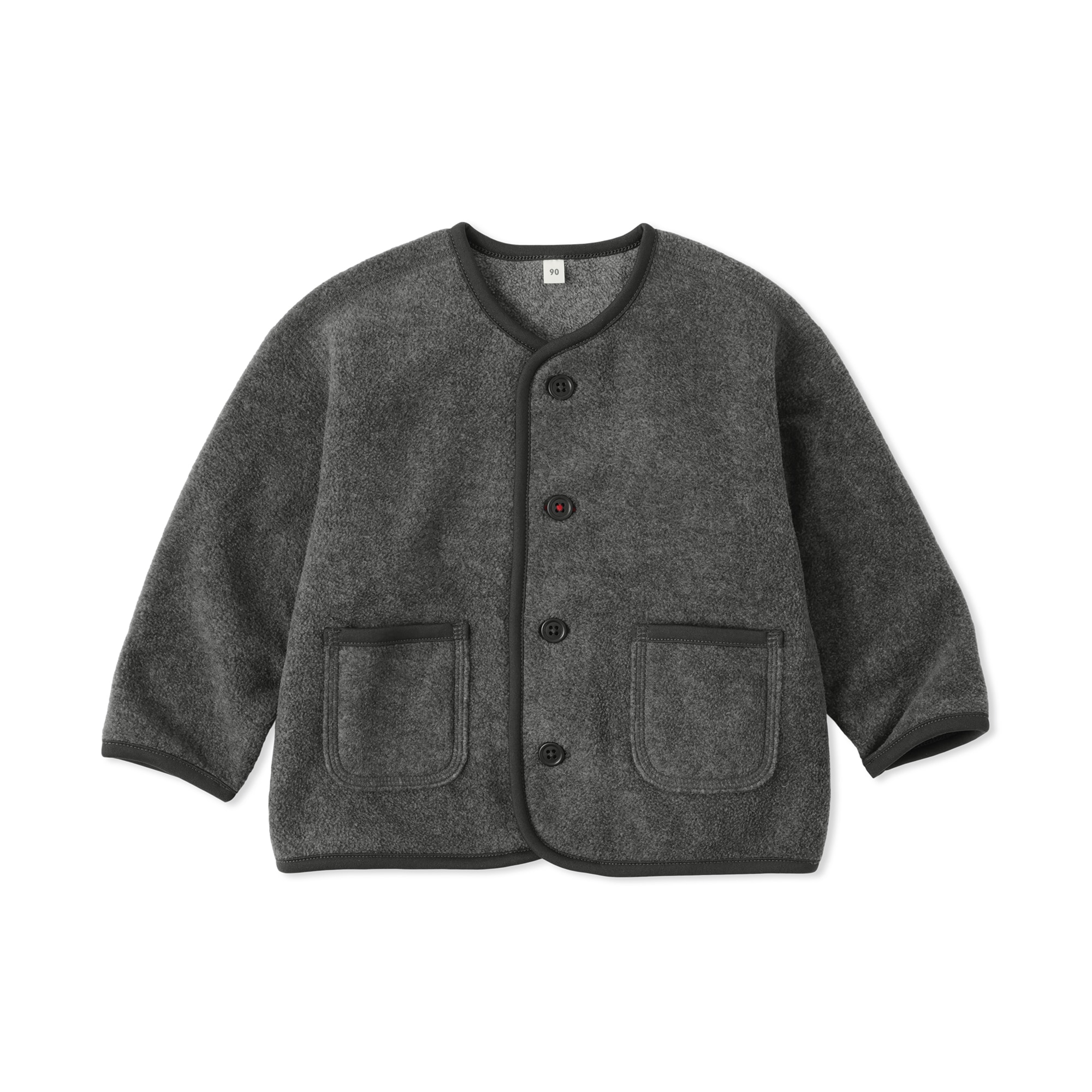 ベビー　素材に還るフリースカーディガン