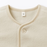 ベビー　素材に還るフリースカーディガン