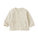 ベビー　素材に還るフリースカーディガン