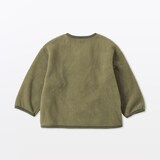 ベビー　素材に還るフリースカーディガン