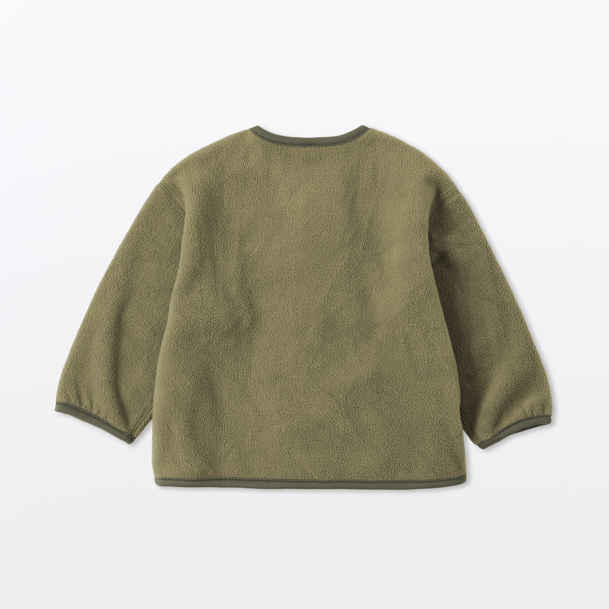 ベビー　素材に還るフリースカーディガン