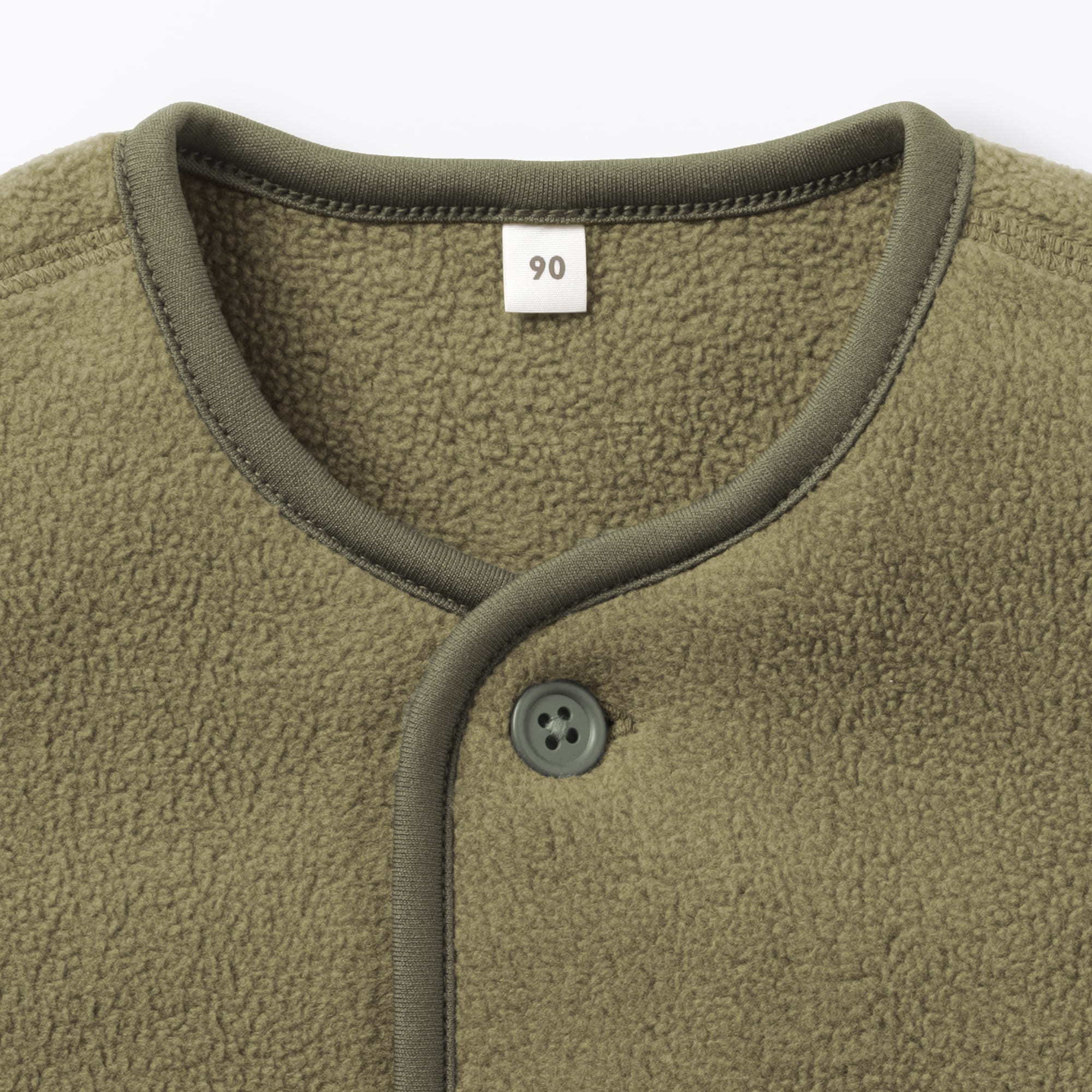 ベビー　素材に還るフリースカーディガン