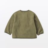 ベビー　素材に還るフリースカーディガン