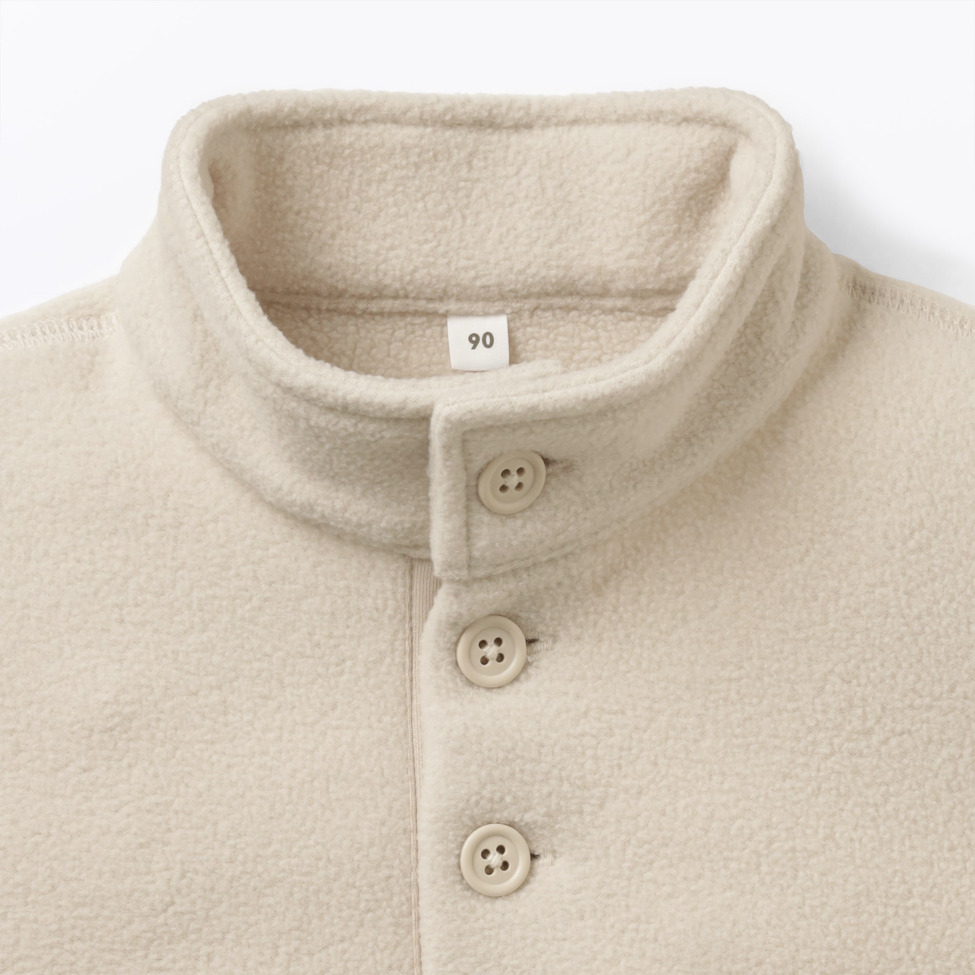 ベビー　素材に還るフリースプルオーバー