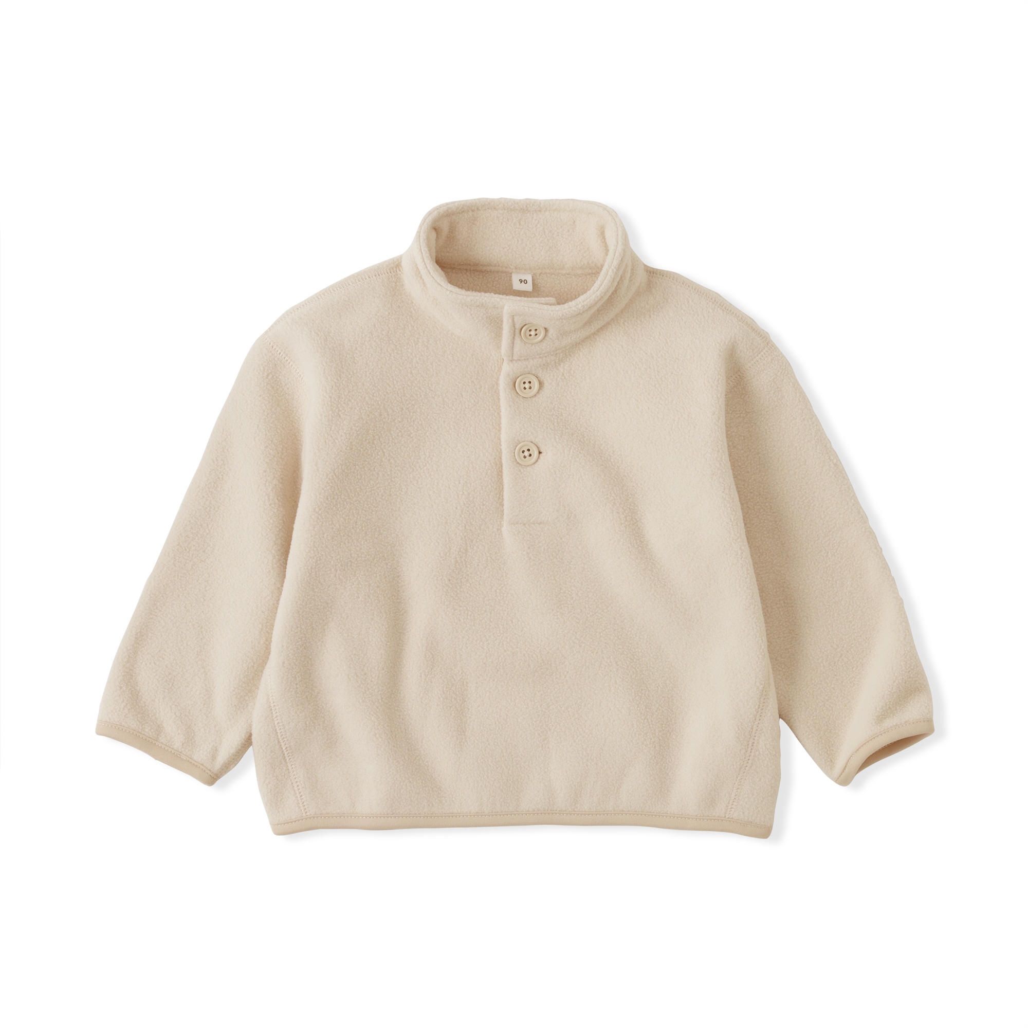 ベビー　素材に還るフリースプルオーバー