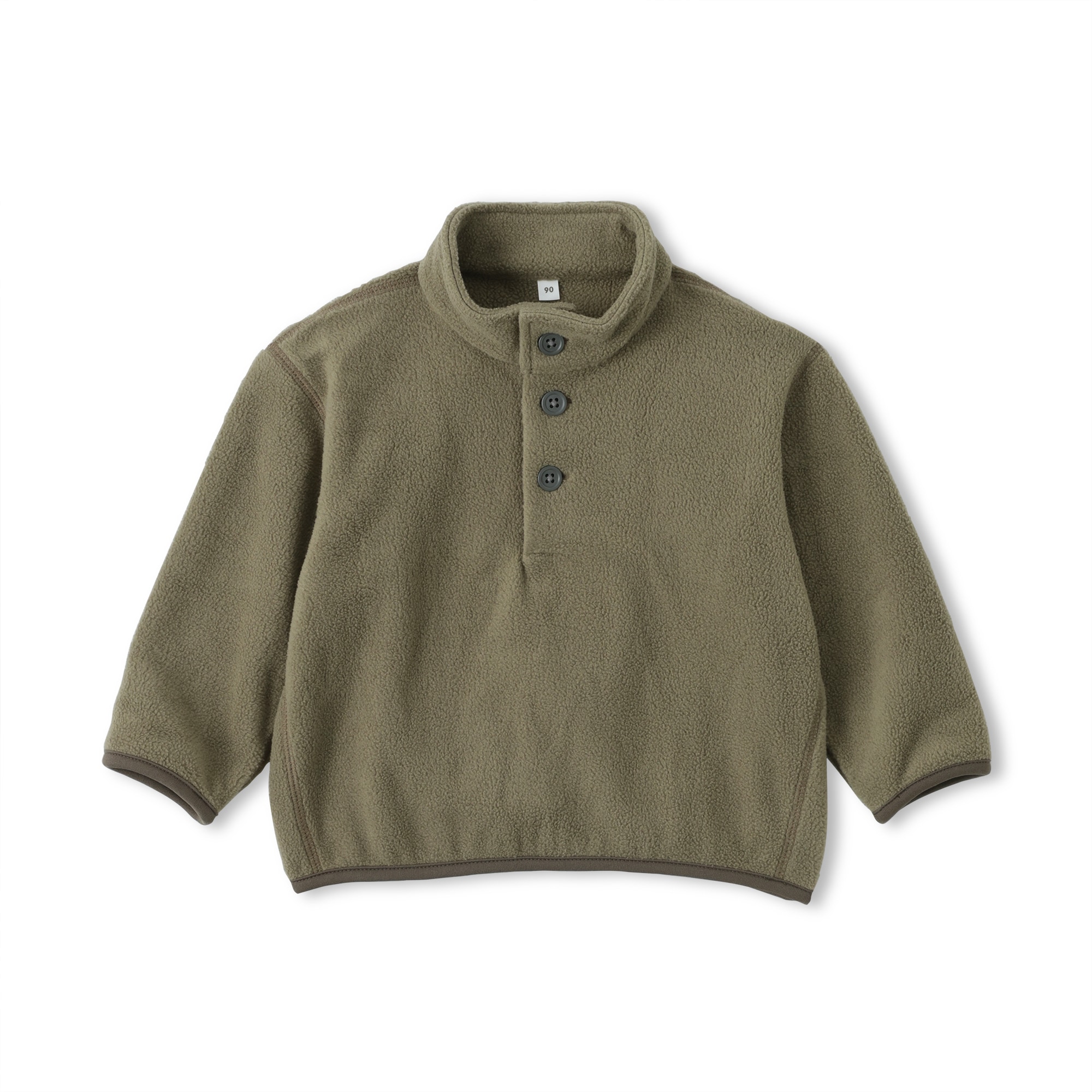 ベビー　素材に還るフリースプルオーバー