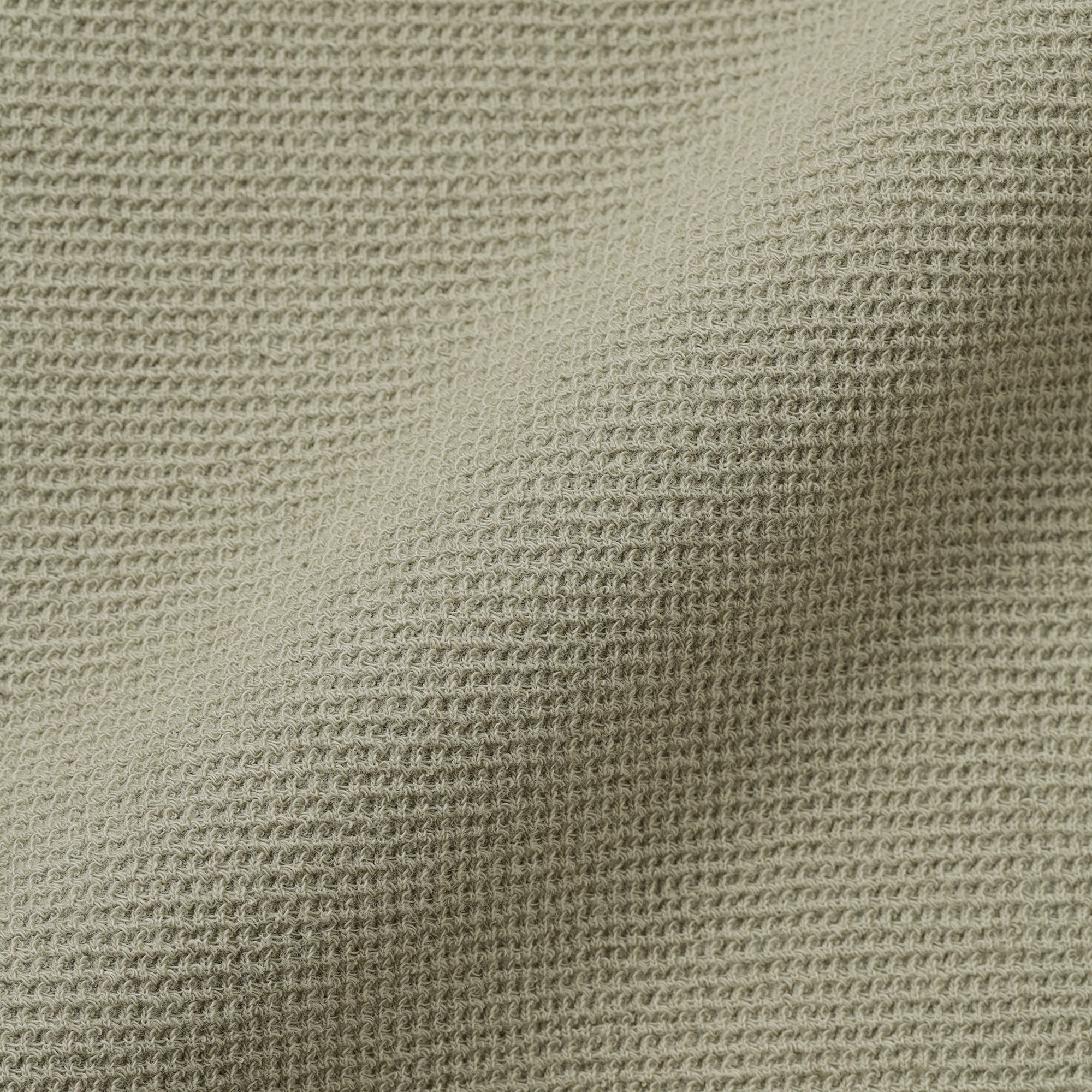 キッズ　ワッフル編みクルーネック長袖Ｔシャツ