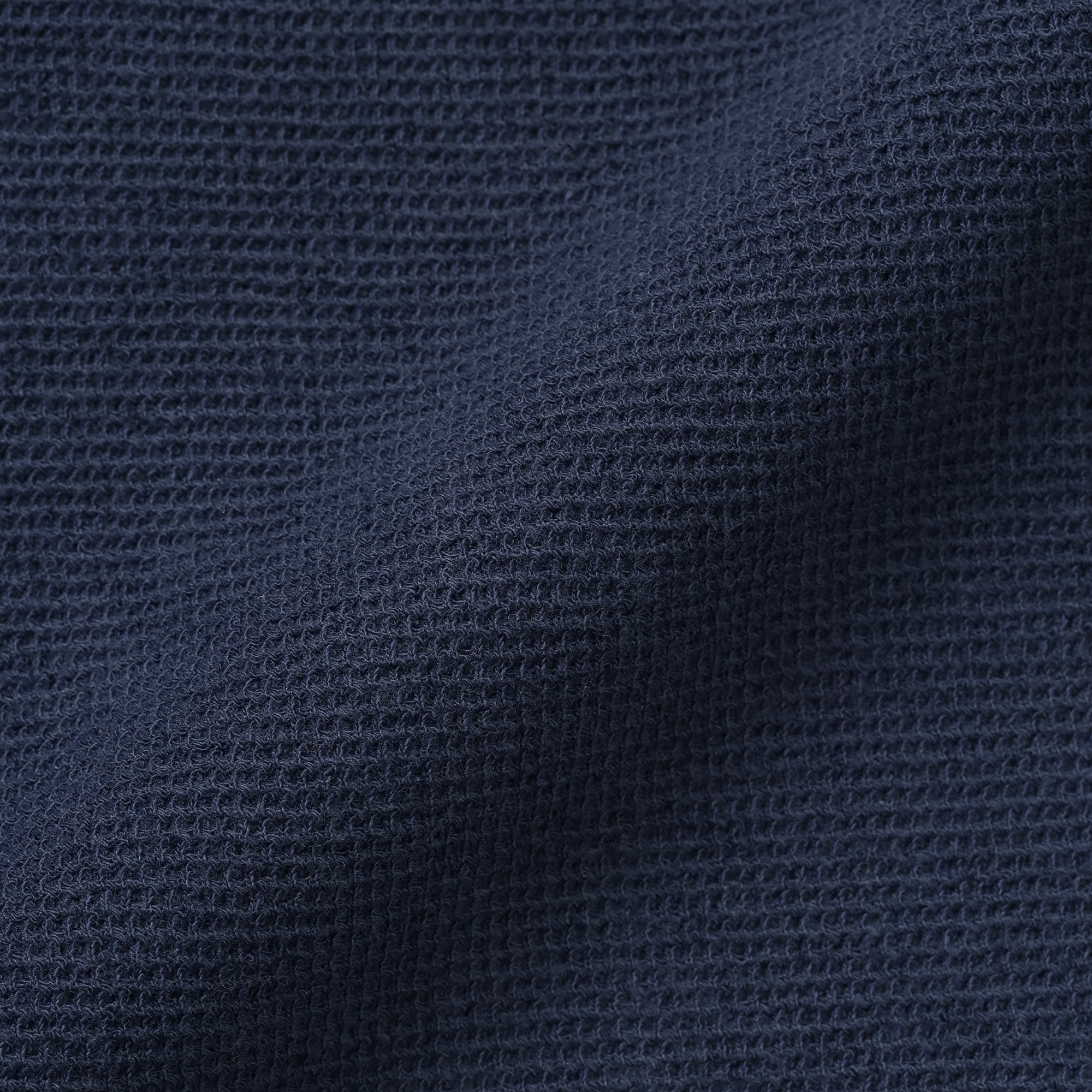 キッズ　ワッフル編みクルーネック長袖Ｔシャツ