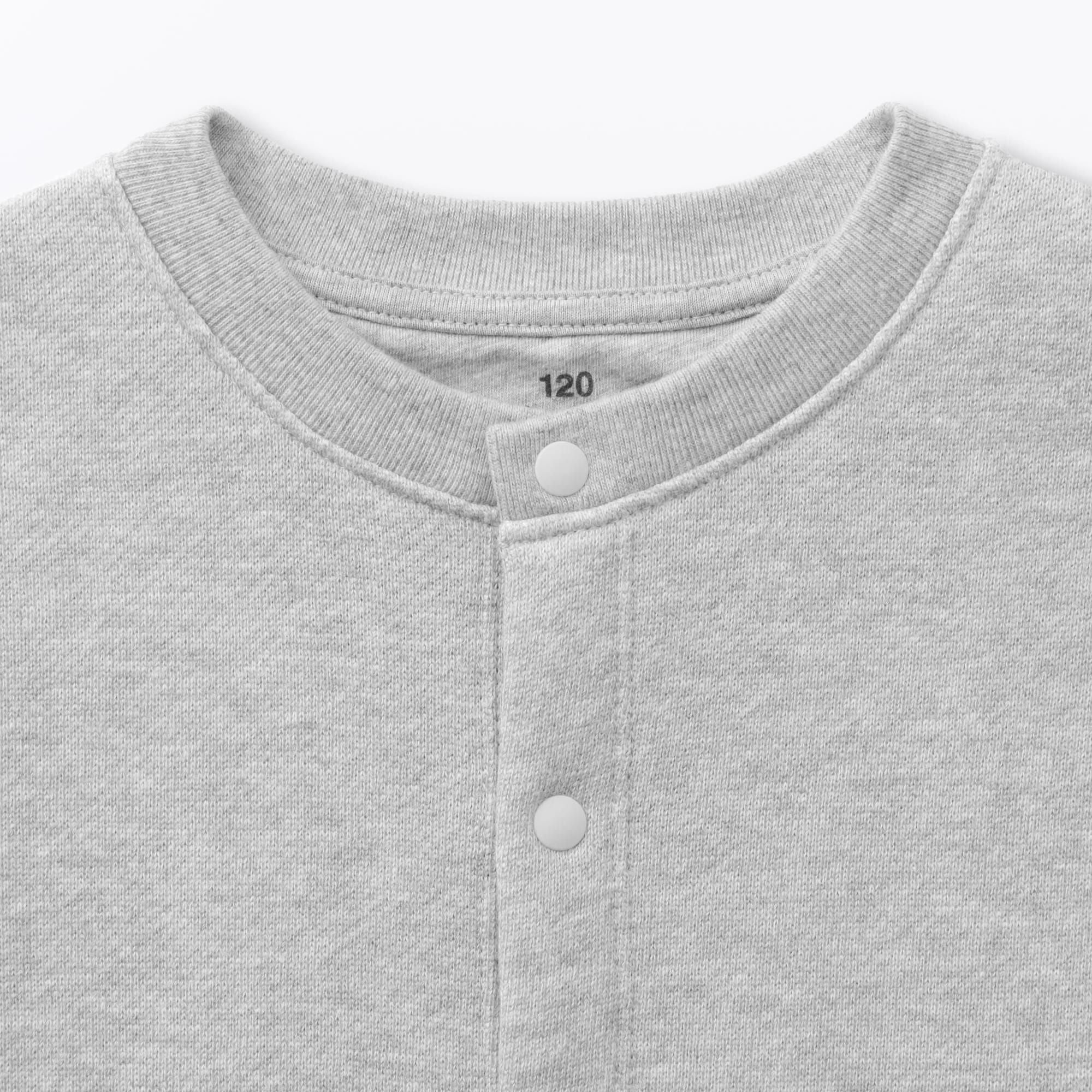 キッズ　裏毛スウェットカーディガン