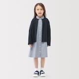 キッズ　裏毛スウェットカーディガン