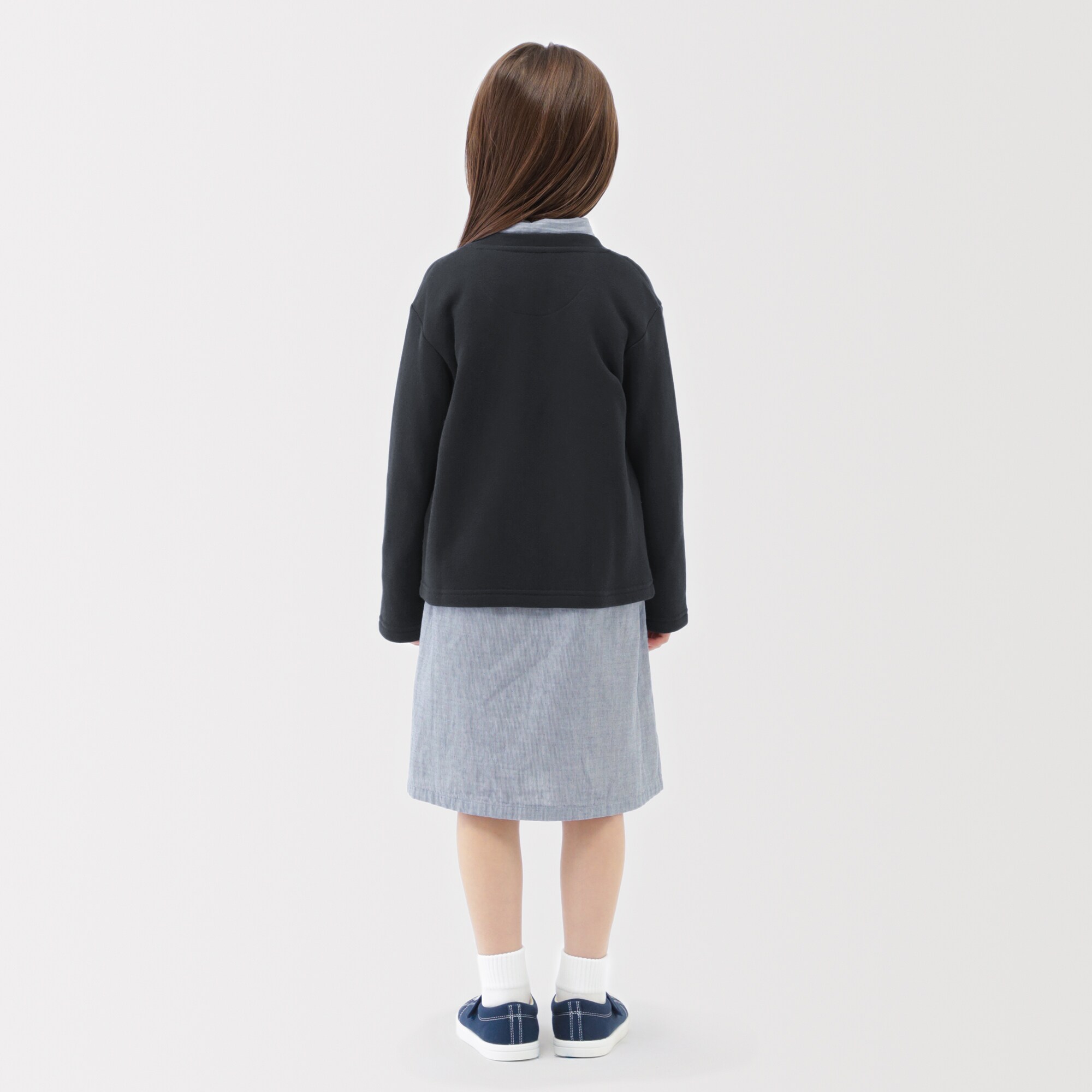 キッズ　裏毛スウェットカーディガン