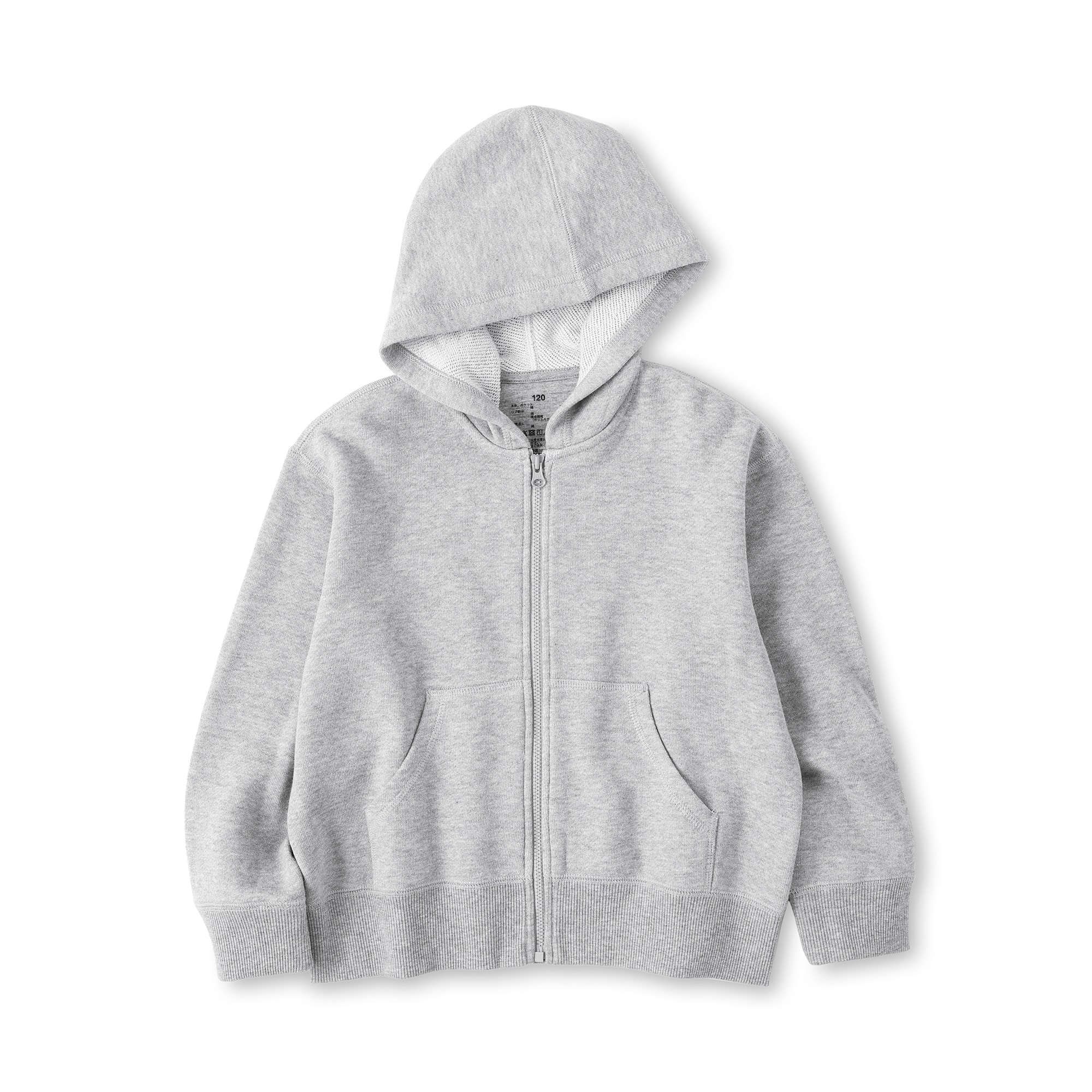 キッズ　裏毛スウェットフルジップパーカ
