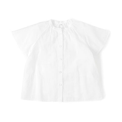 キッズ　涼感ブロード半袖ブラウス