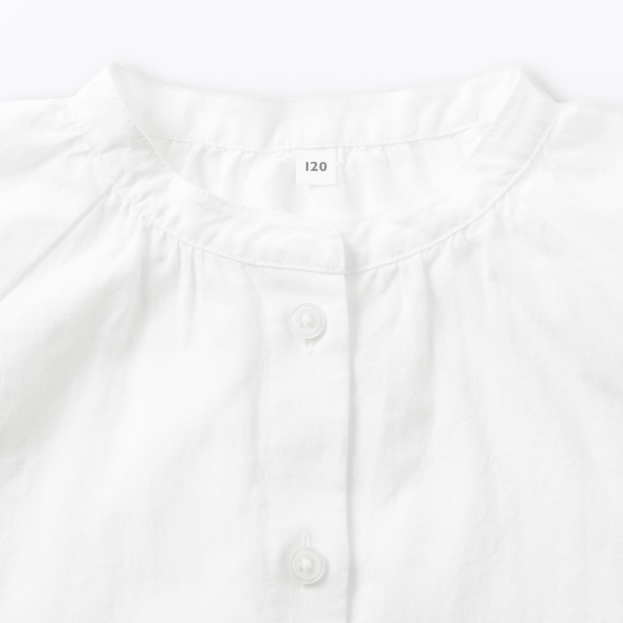 キッズ　涼感ブロード半袖ブラウス