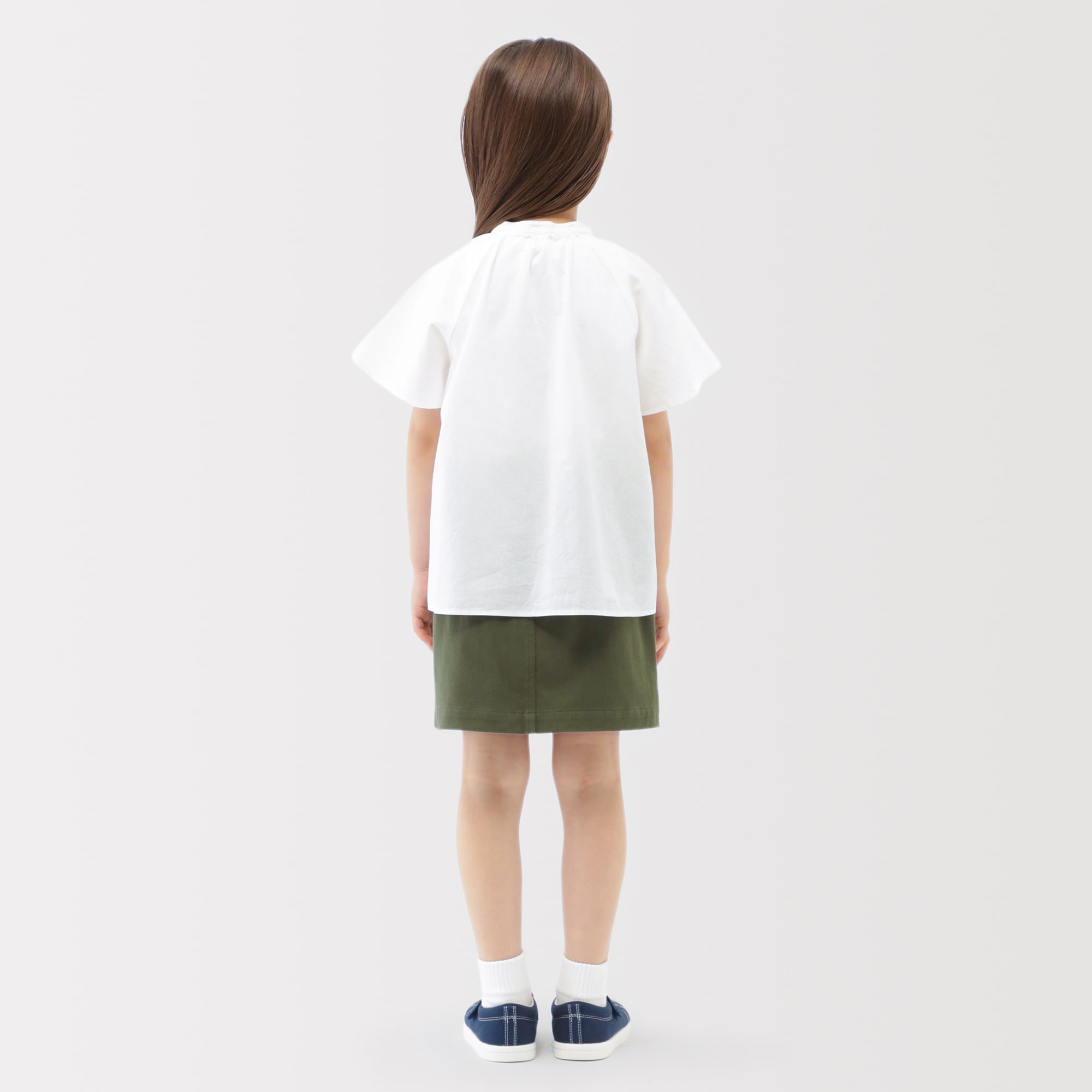 キッズ　涼感ブロード半袖ブラウス