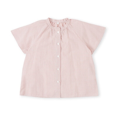 キッズ　涼感ブロード半袖ブラウス