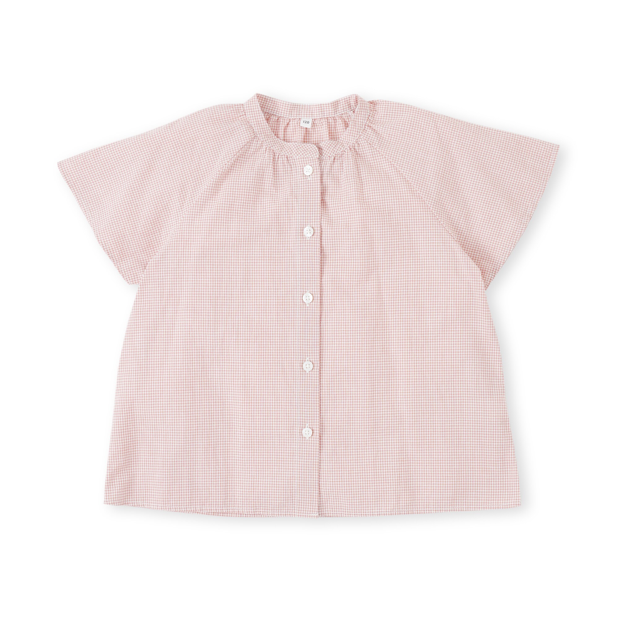 キッズ　涼感ブロード半袖ブラウス