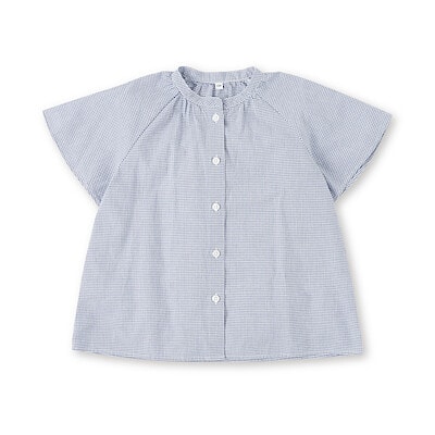 キッズ　涼感ブロード半袖ブラウス