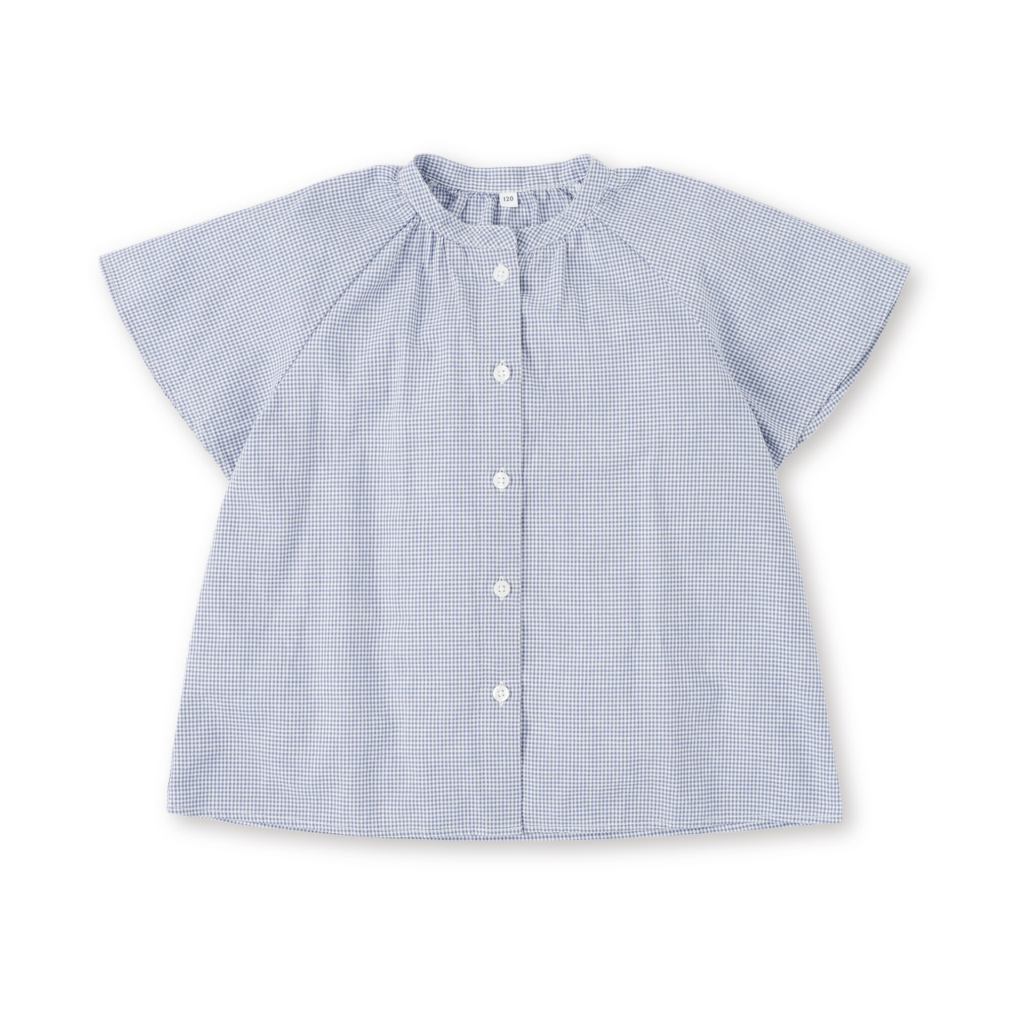 キッズ　涼感ブロード半袖ブラウス