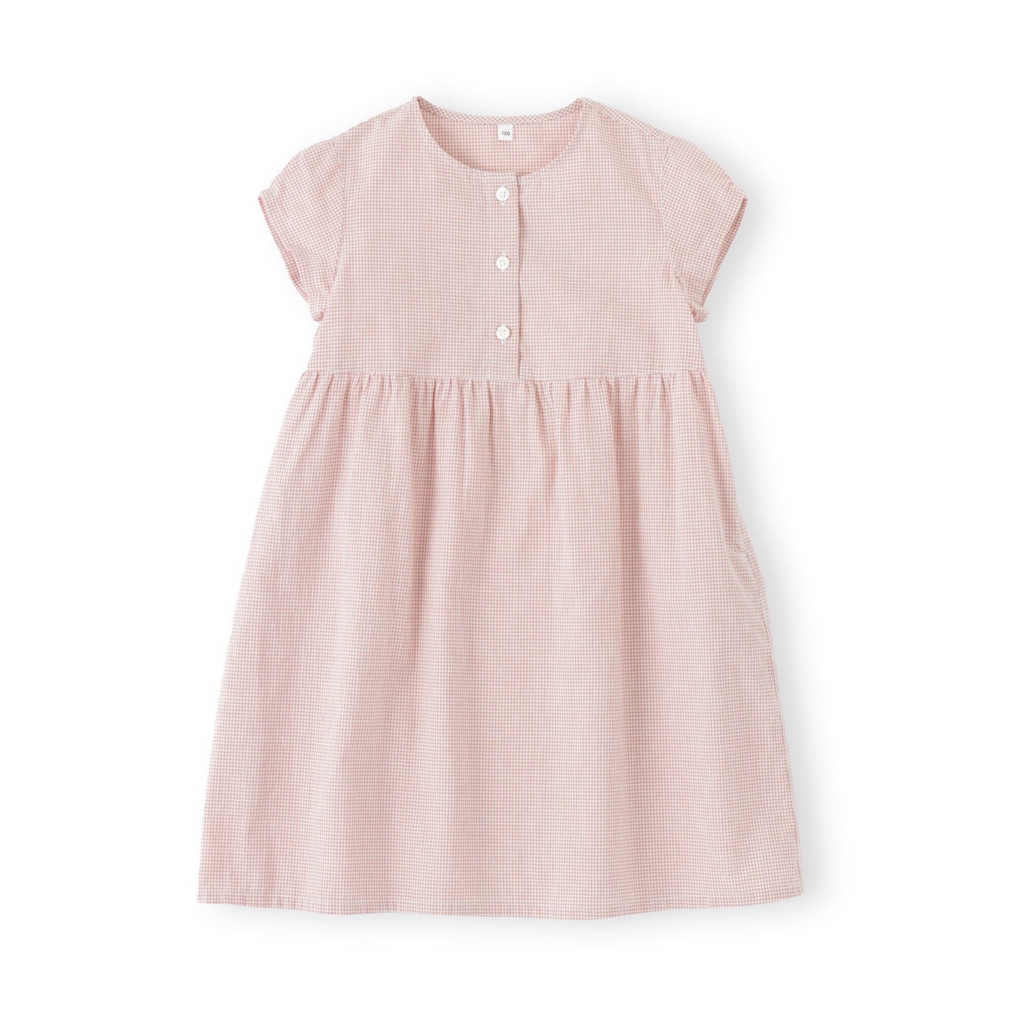 キッズ 涼感ブロードキャップスリーブワンピース | 無印良品