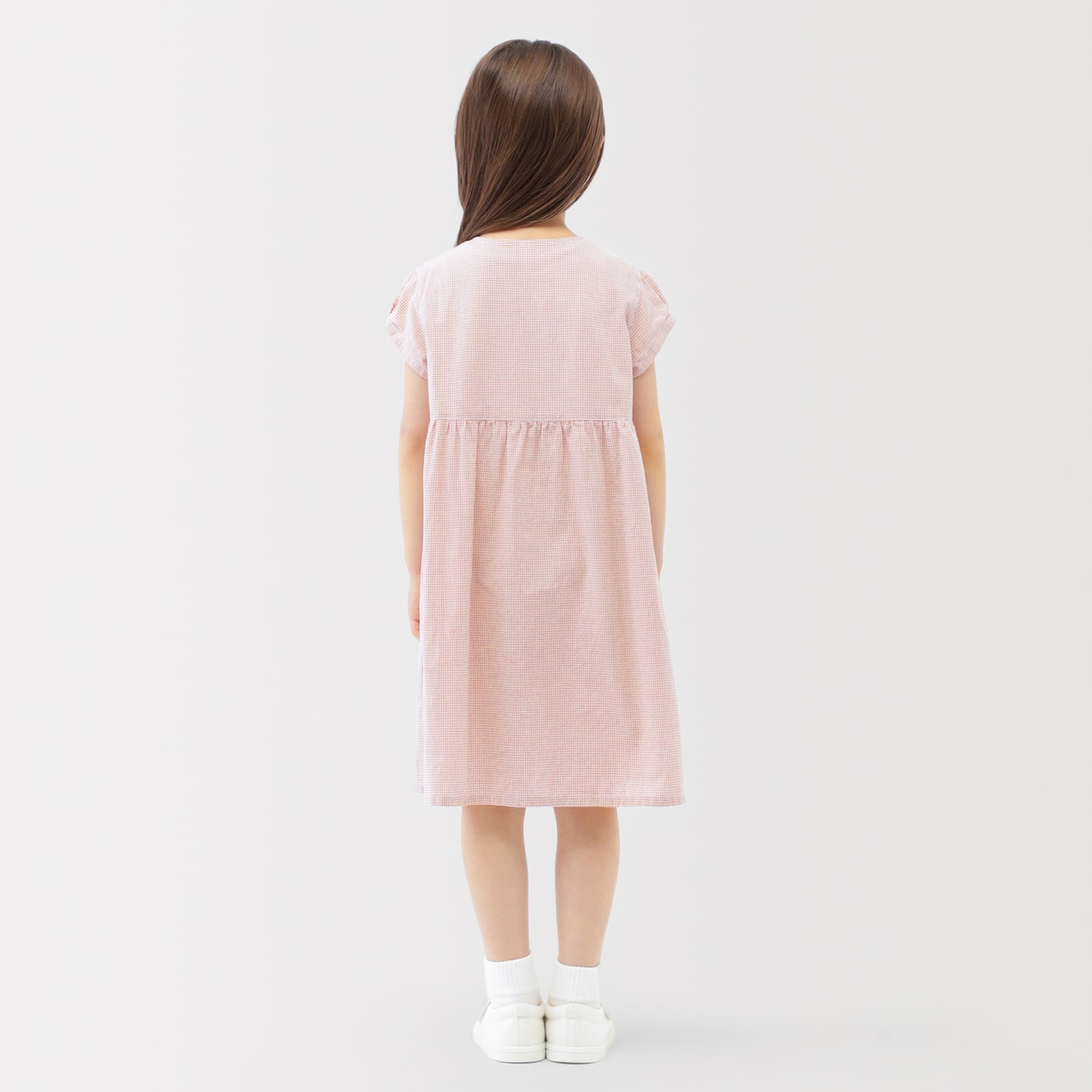 キッズ　涼感ブロードキャップスリーブワンピース