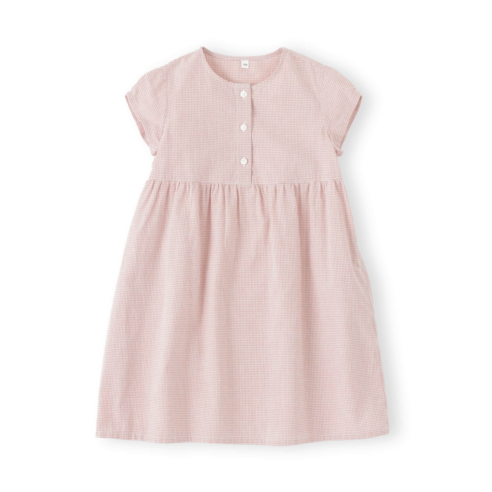 キッズ　涼感ブロードキャップスリーブワンピース