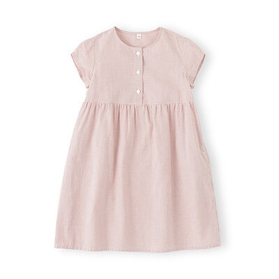 キッズ　涼感ブロードキャップスリーブワンピース
