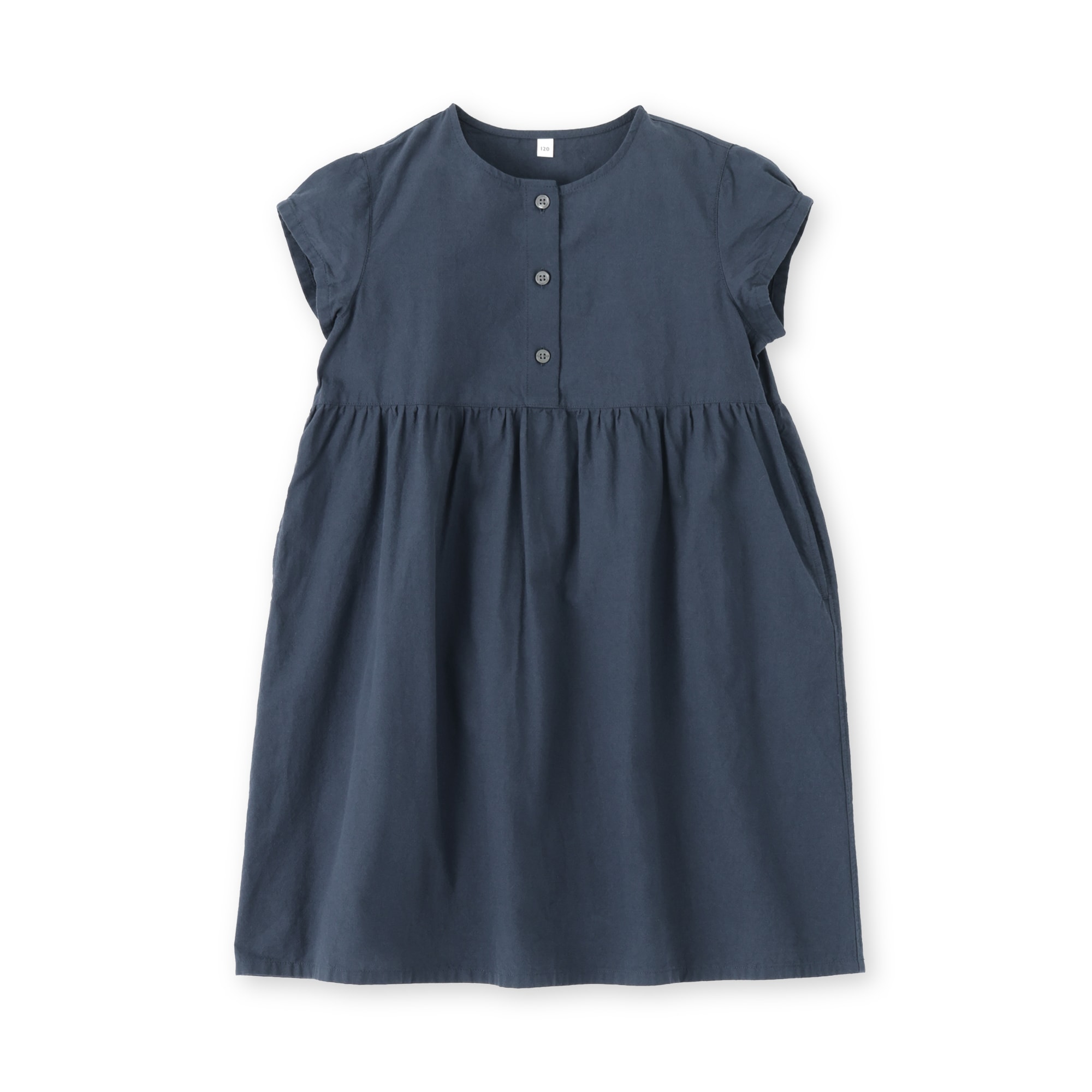キッズ　涼感ブロードキャップスリーブワンピース