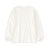 キッズ　両面起毛クルーネック長袖Ｔシャツ
