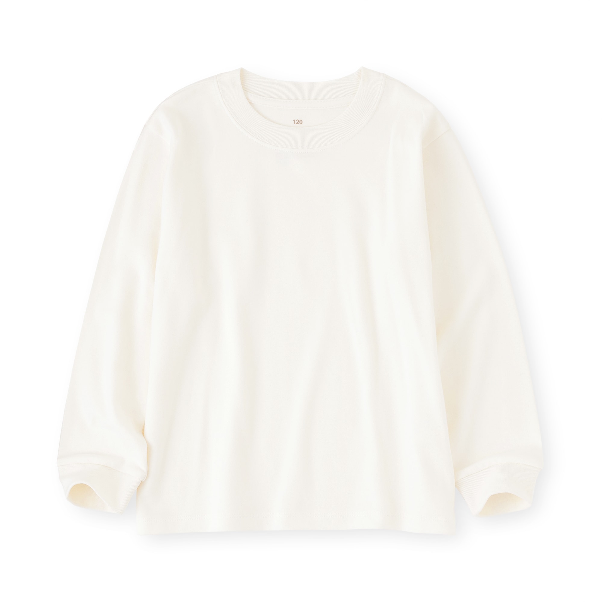 キッズ　両面起毛クルーネック長袖Ｔシャツ