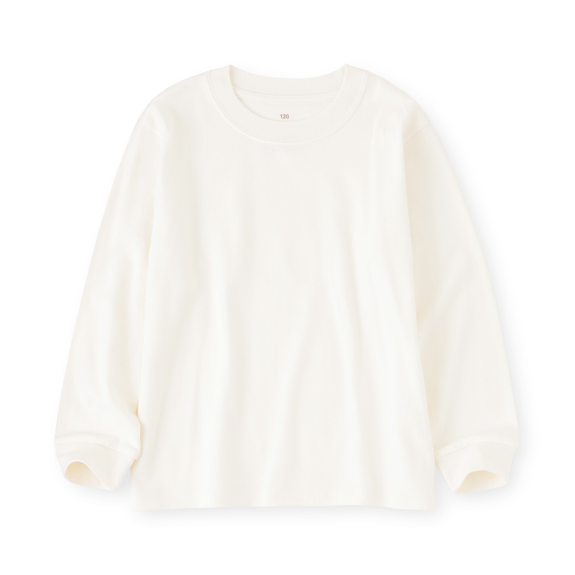 キッズ　両面起毛クルーネック長袖Ｔシャツ