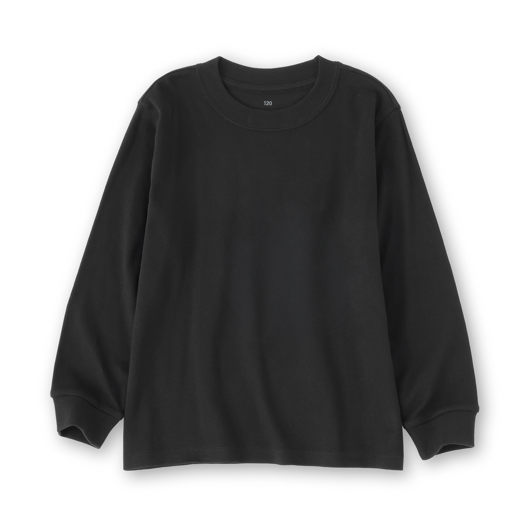 キッズ　両面起毛クルーネック長袖Ｔシャツ