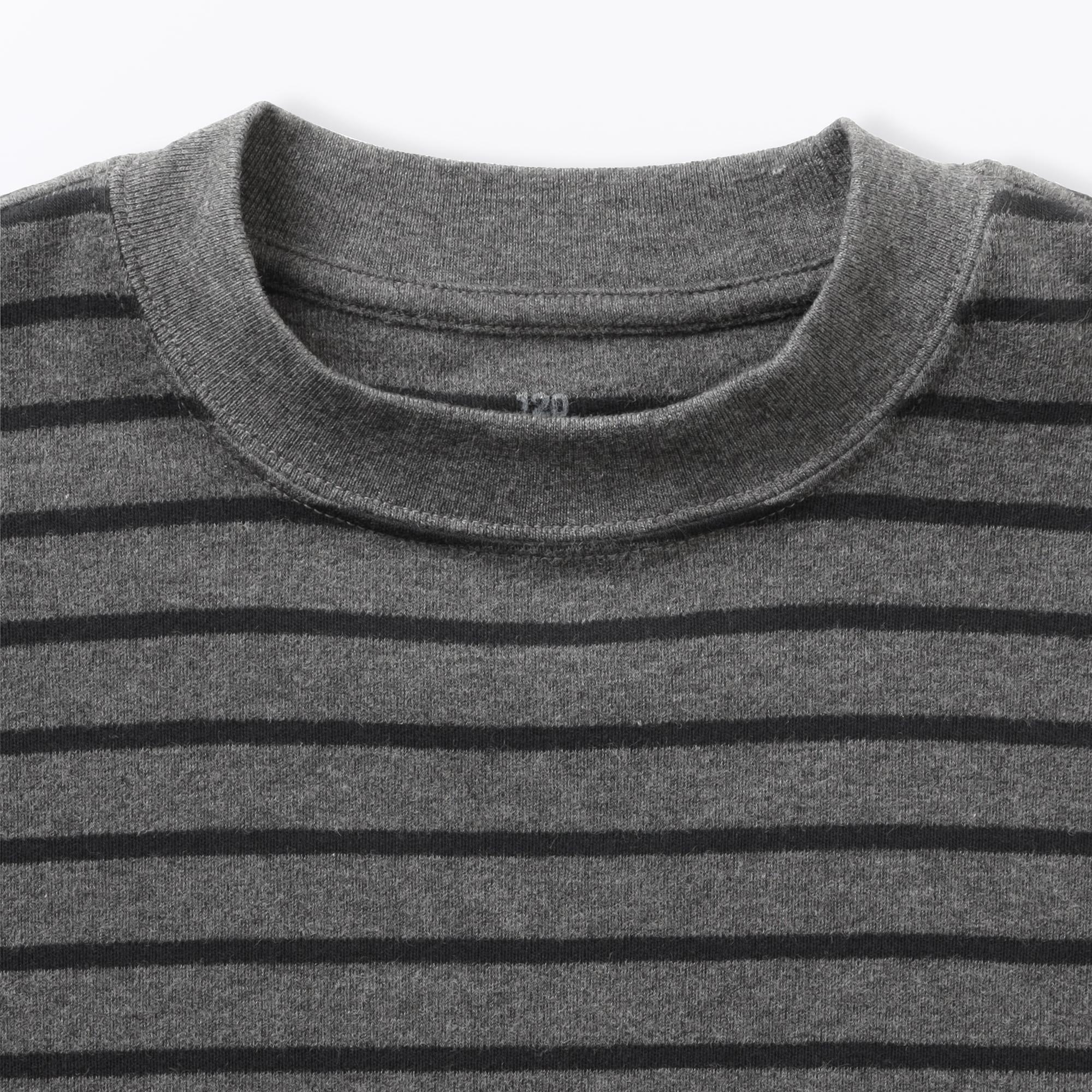 キッズ　両面起毛クルーネック長袖Ｔシャツ