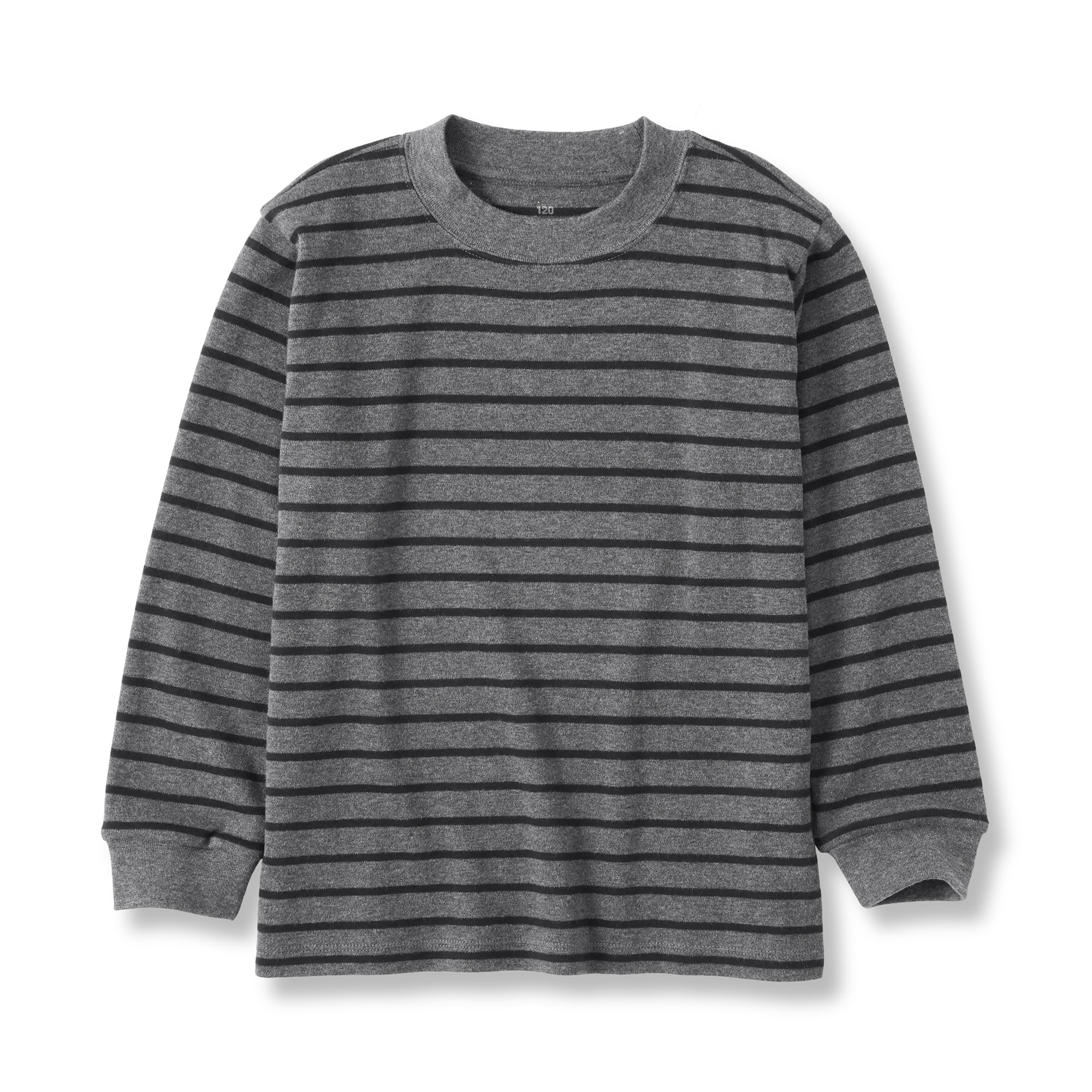 キッズ　両面起毛クルーネック長袖Ｔシャツ