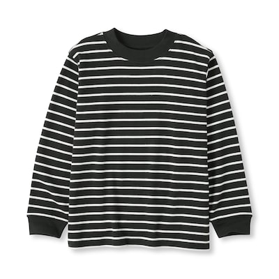 キッズ　両面起毛クルーネック長袖Ｔシャツ