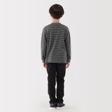 キッズ　両面起毛クルーネック長袖Ｔシャツ