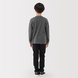 キッズ　両面起毛クルーネック長袖Ｔシャツ