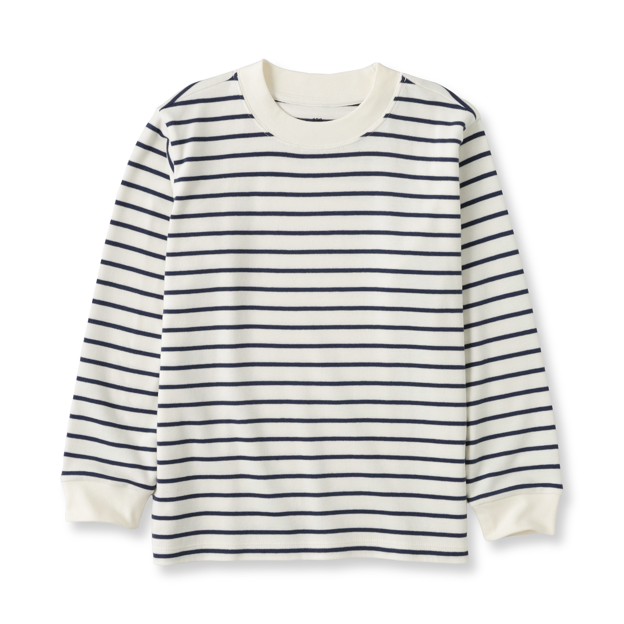 キッズ　両面起毛クルーネック長袖Ｔシャツ